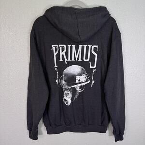 Primus Jacket Mens Medium Monkey Graphic Rock Band Logo Music Merch Zip Up M